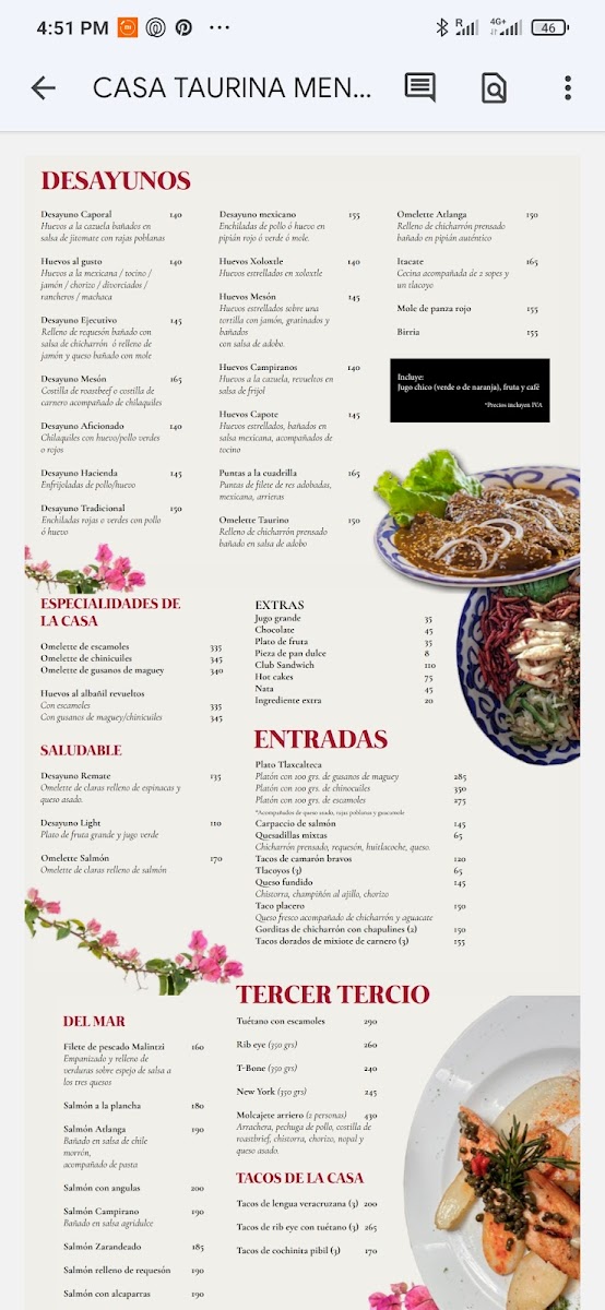 Mesón Taurino Menu - Image 2